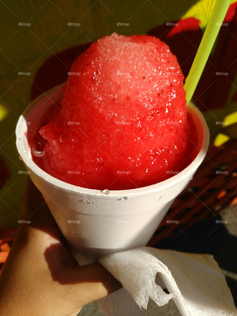 snow cone ; "Raspa"