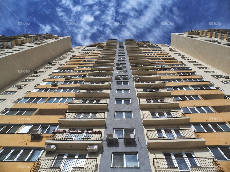 houses against the sky