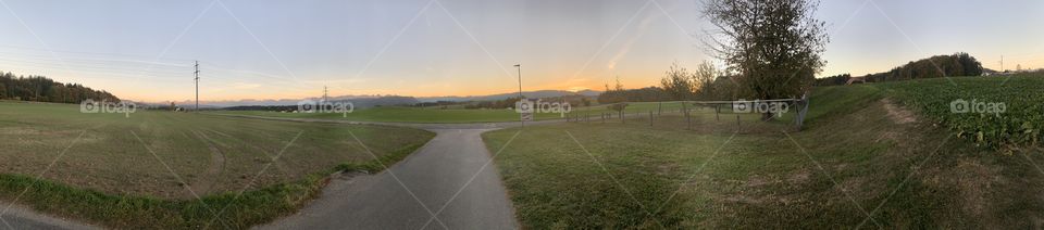 A village in the Swiss country
