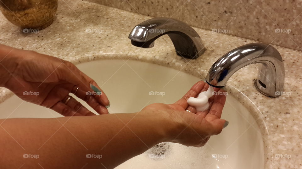 Washing hands