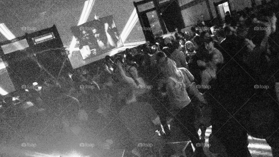 Black and White Nightclub Photo Oakland California