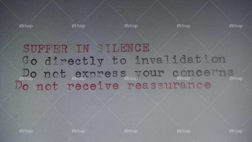 Typewritten Suffering