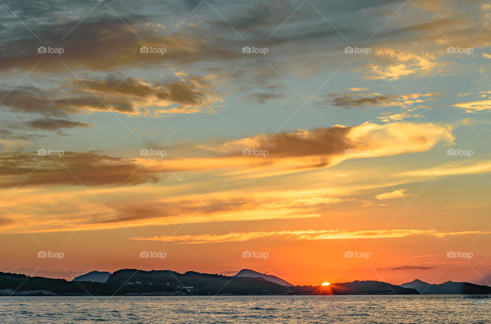 Sunset over Adriatic Sea