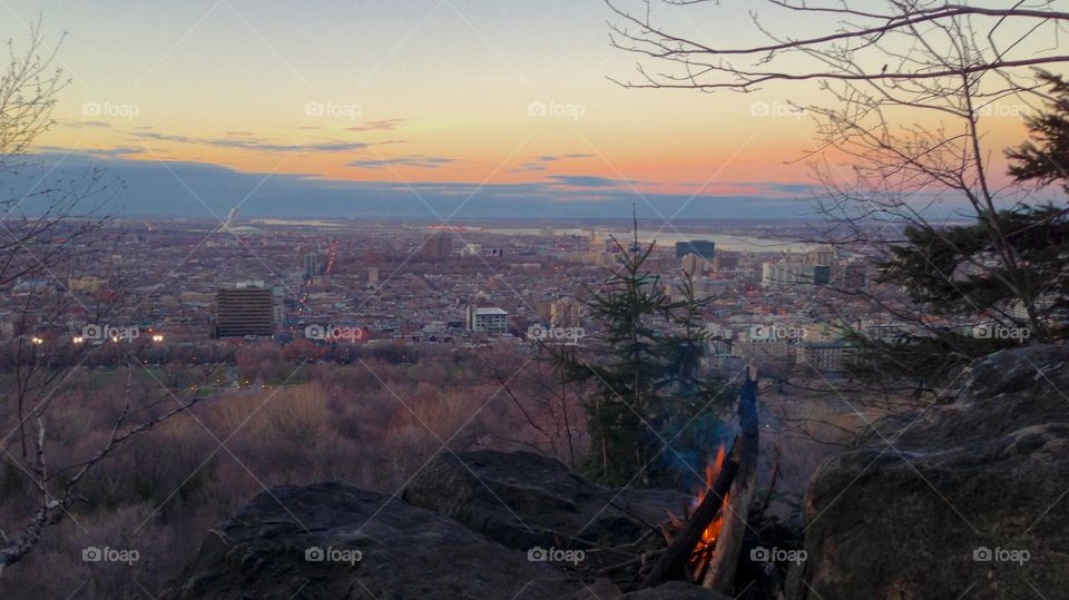 Sunset over Montreal
