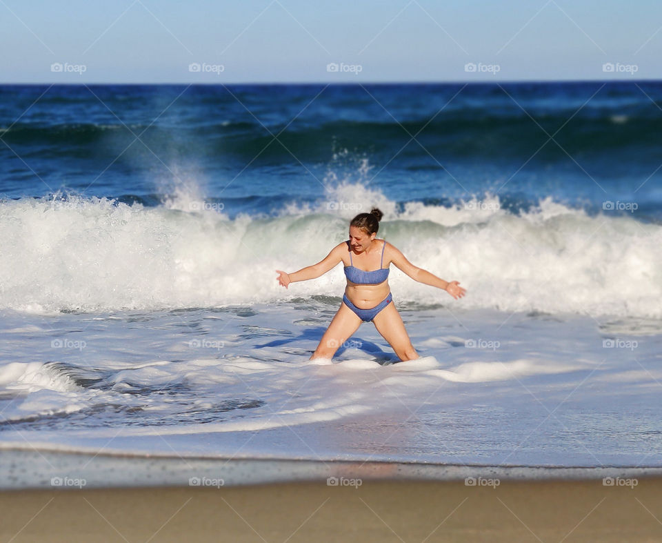 Water fun on the beach