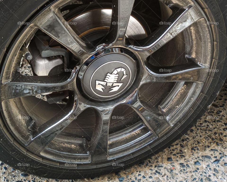 alloy rim of sports car