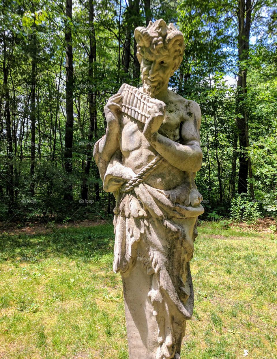 Statue of Pan - the god of woods and hills
