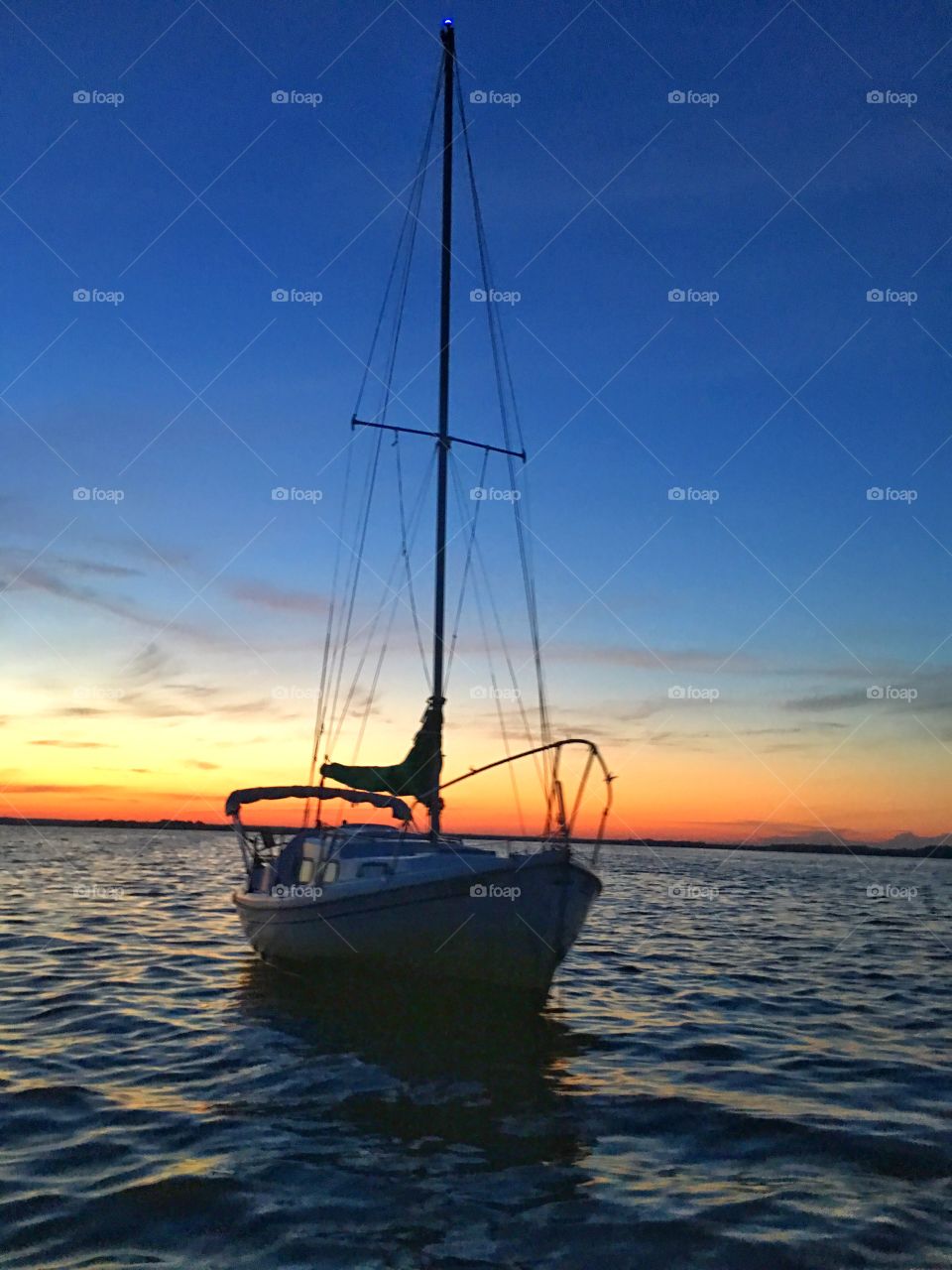 Sailboat sunrise 