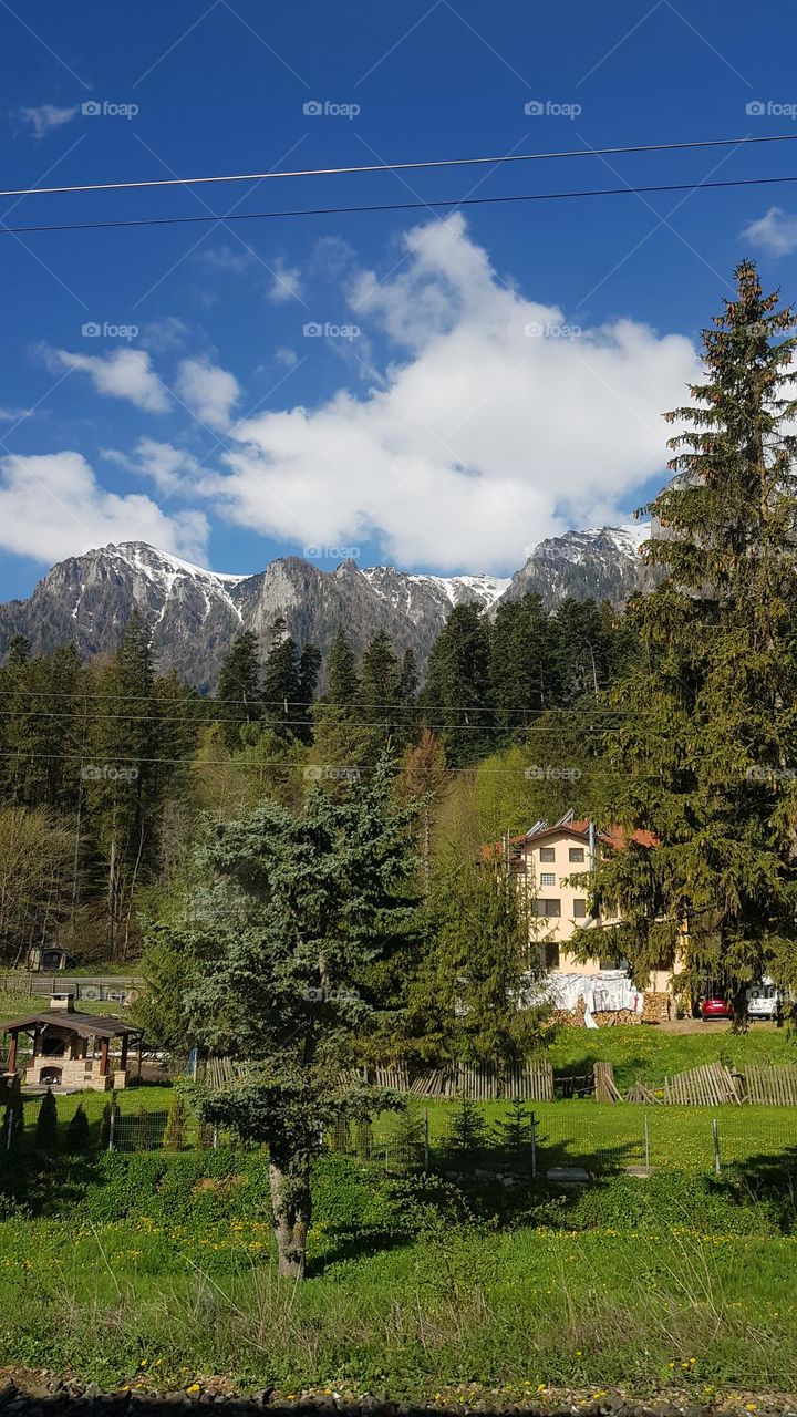 Landscape with mountains