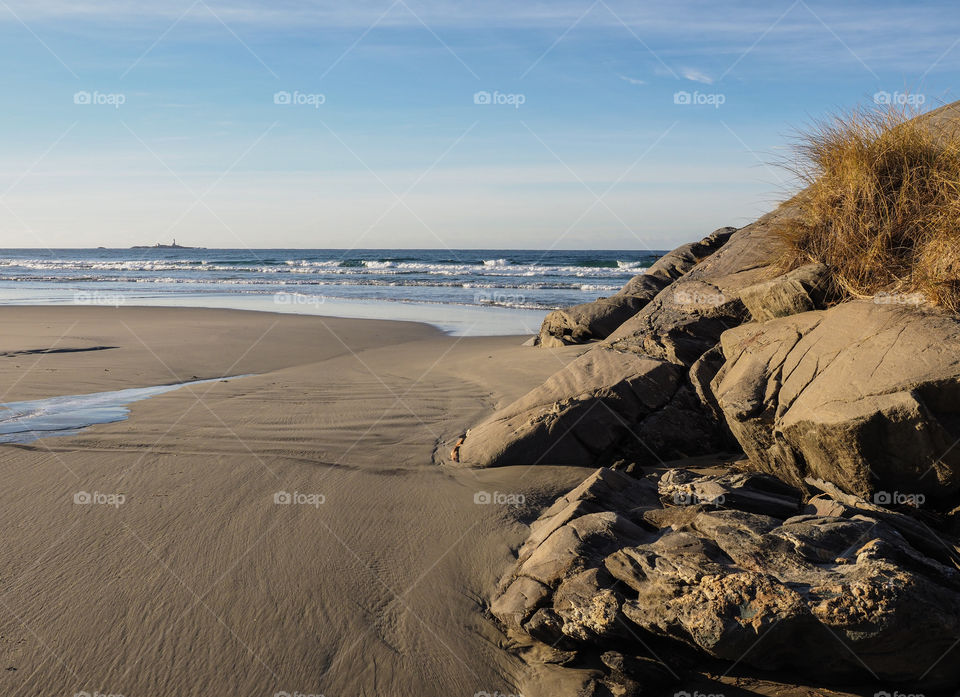 End of the beach. 