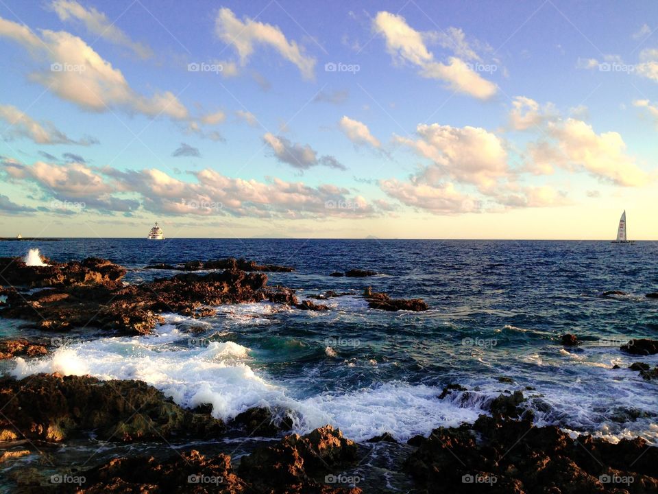 Sunset in St Maarten 