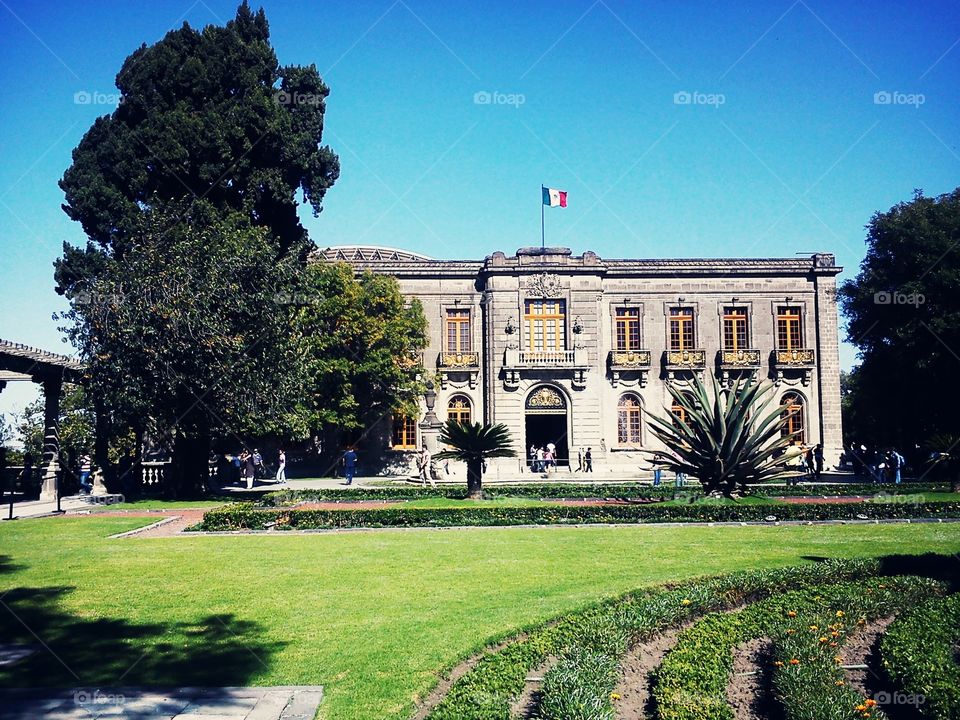 Mexico Chapultepec Palace garden imperial