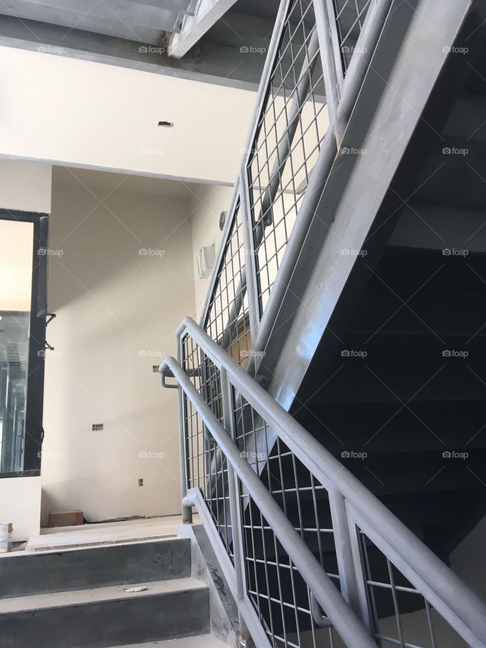 This is another picture of the same stairwell that I have been painting this week 