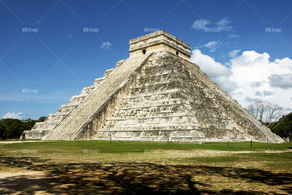 Ancient Pyramid in Chichen Itza, Mexico