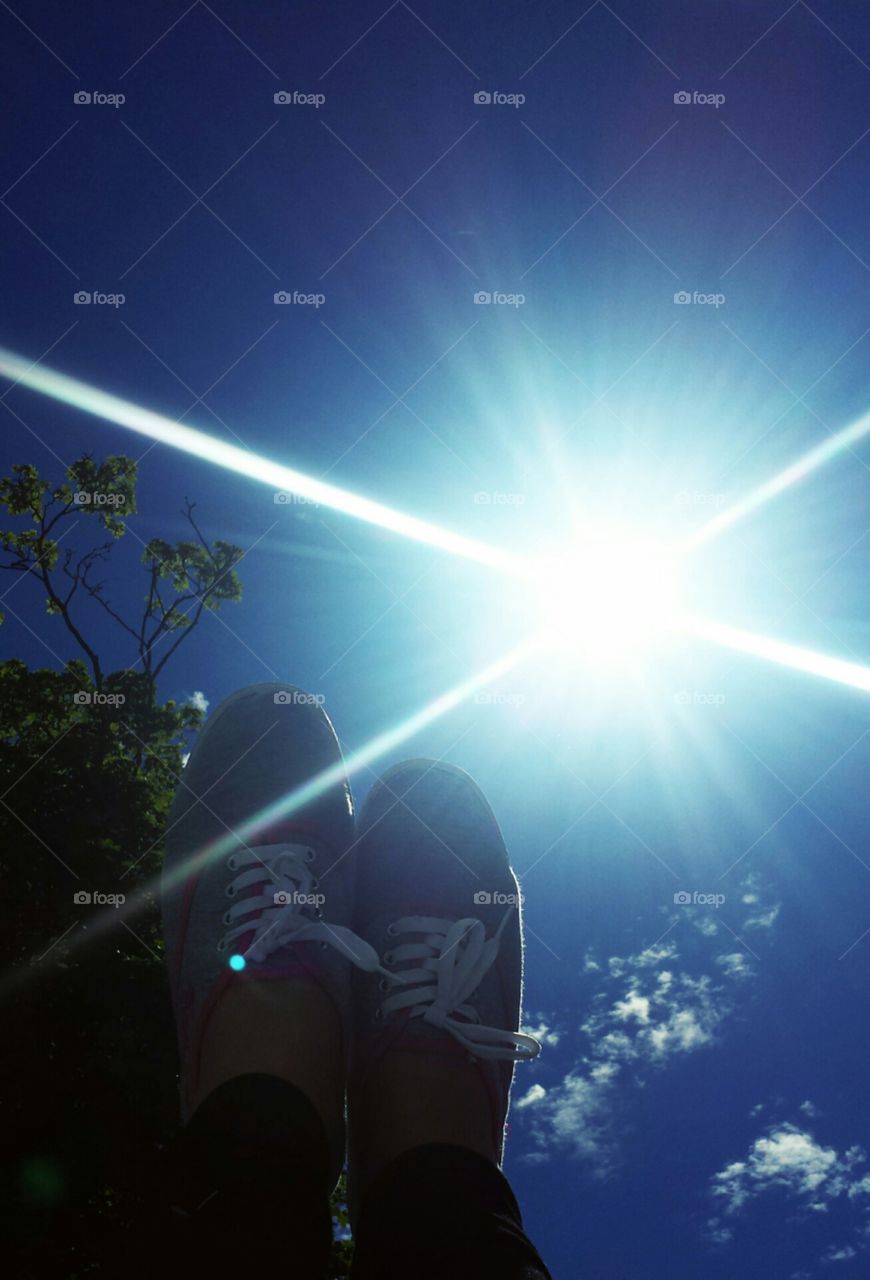 sunbeam. summer -  happy time