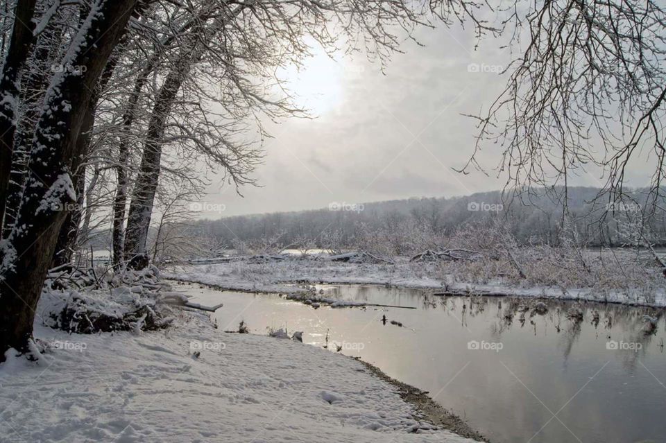 frozen river