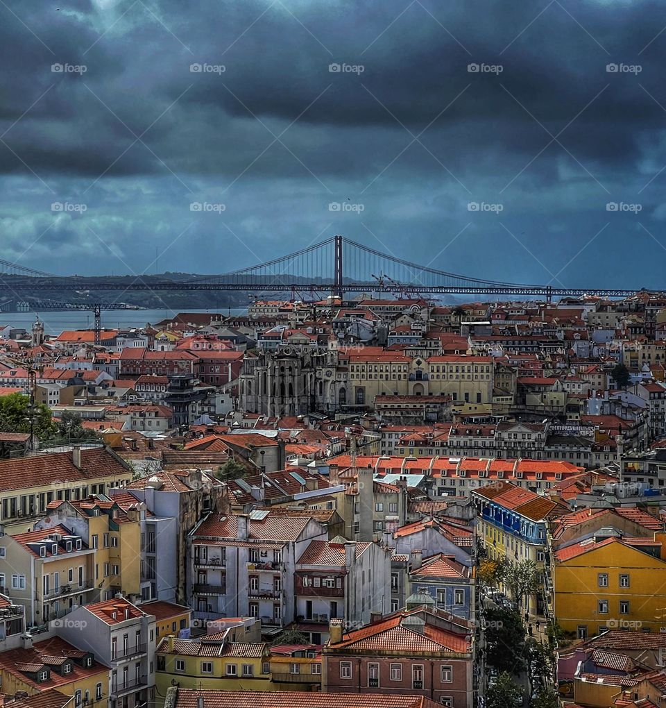 The viewpoints of Lisbon, Portugal 