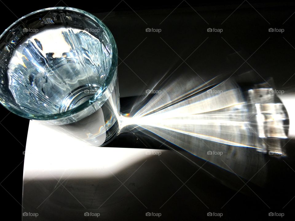 water, glass, light, shadow