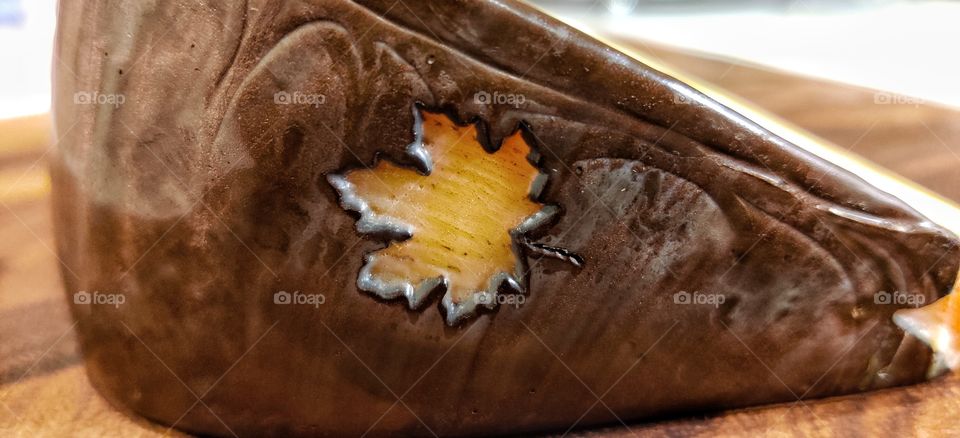 Cheese maple leaf