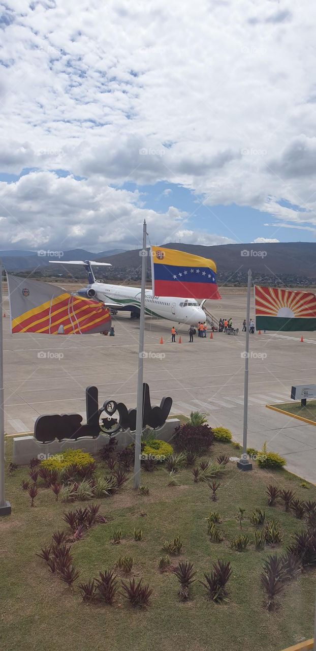 beautiful clouds sky at Barquisimeto Airport