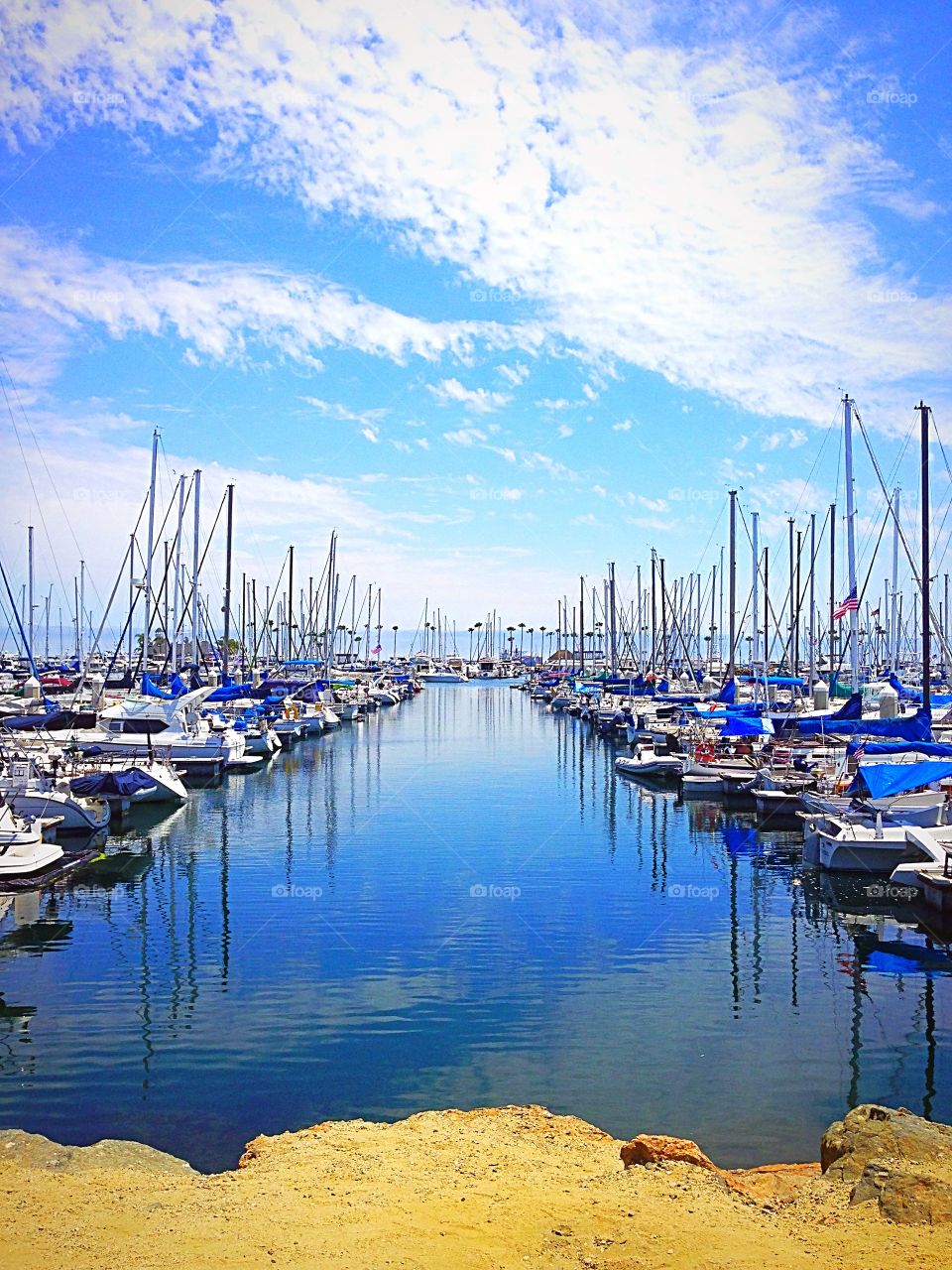 Long Beach, California harbor 