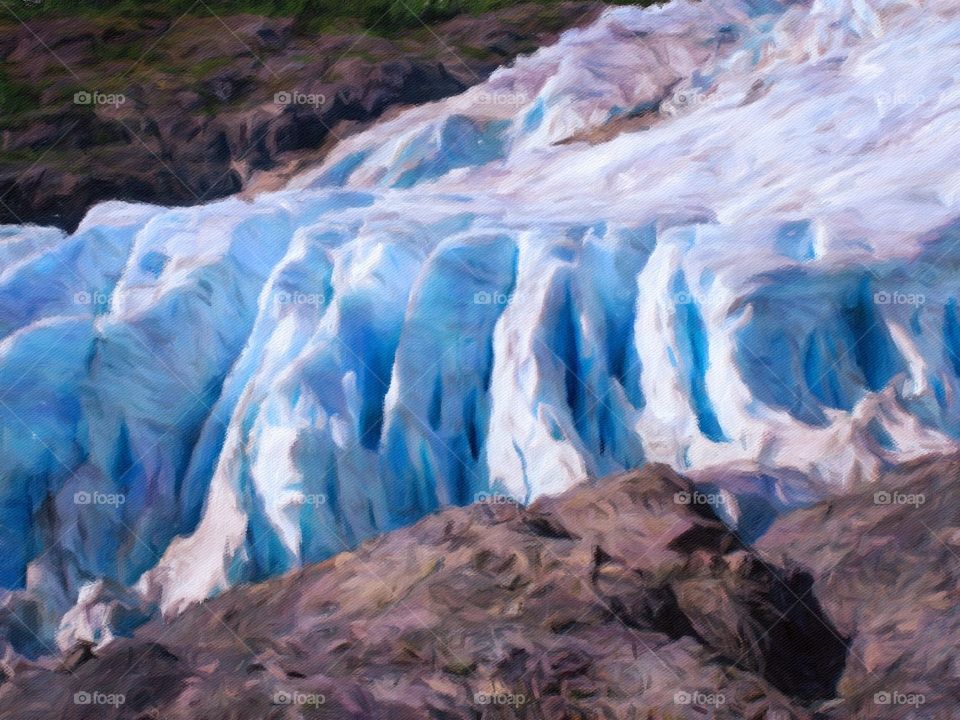 glacier. glacier in Alaska