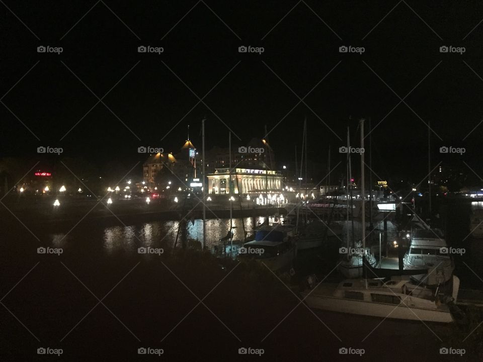 The harbour at night