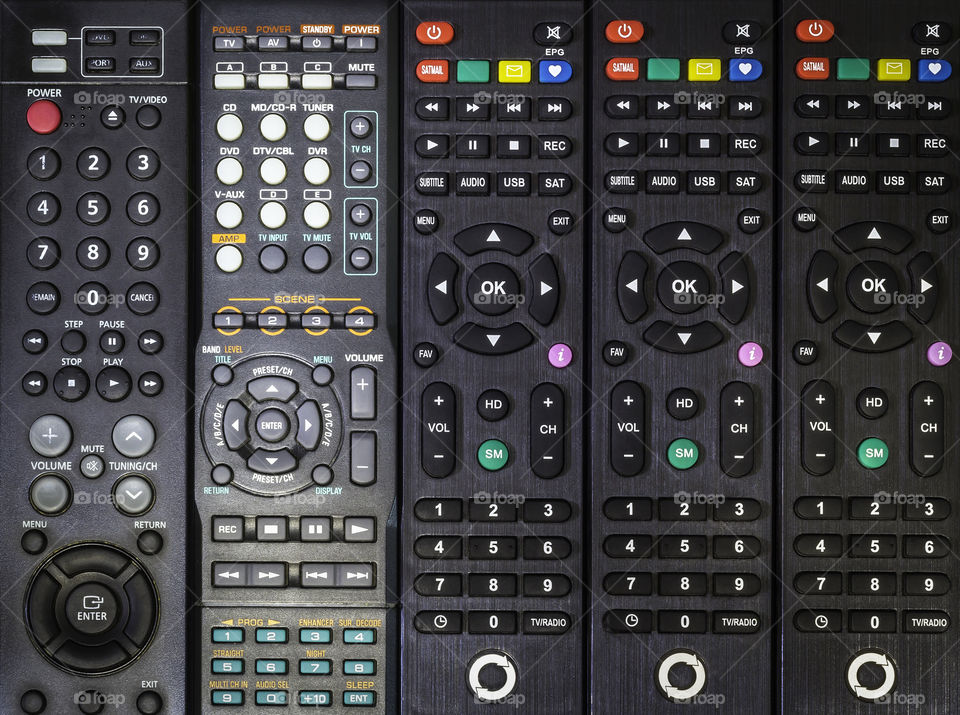 Button of remote control device background