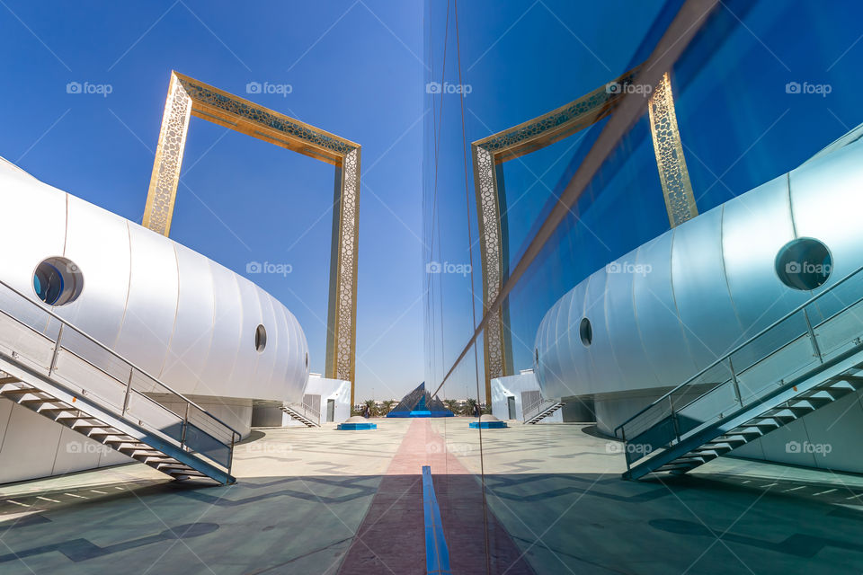 Dubai frame reflection