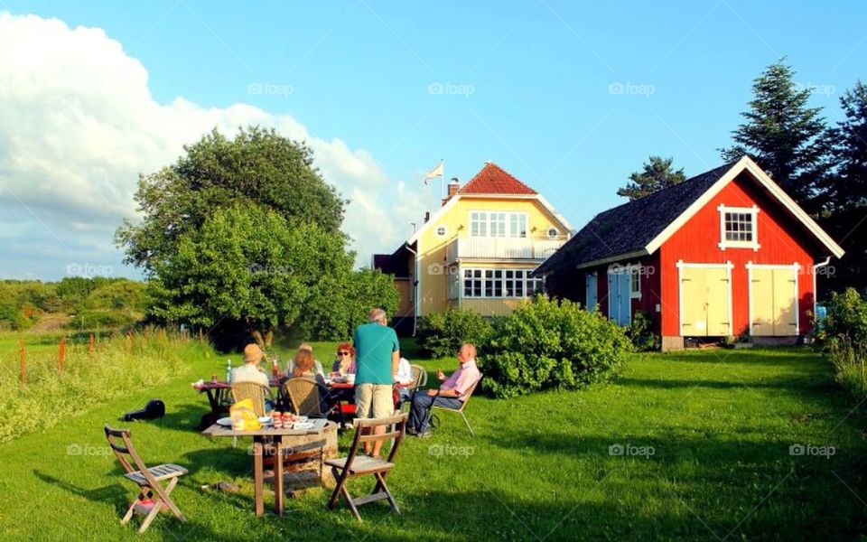 A lovely summerday at Resø Gamla Skola