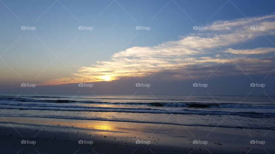 Sunrise on Cocoa Beach