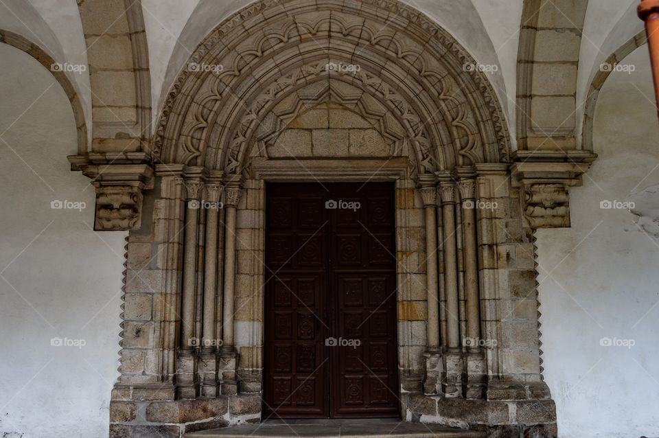 Iglesia Santo Domingo. Puerta de la Iglesia del Convento de Santo Domingo (Lugo - Spain)