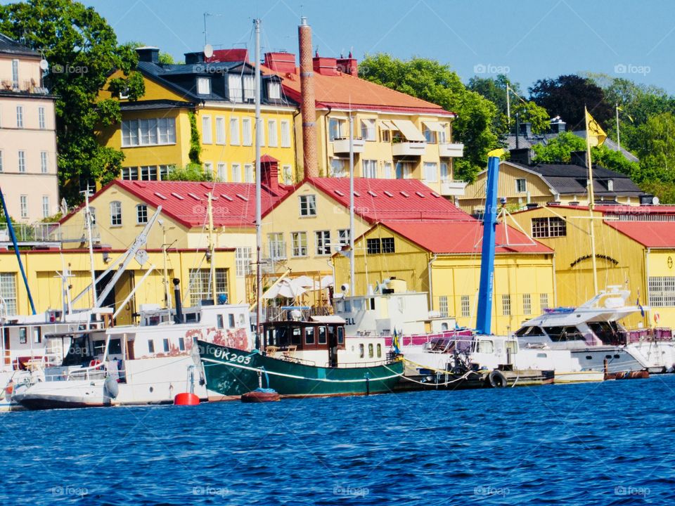 Sailboats on the dock