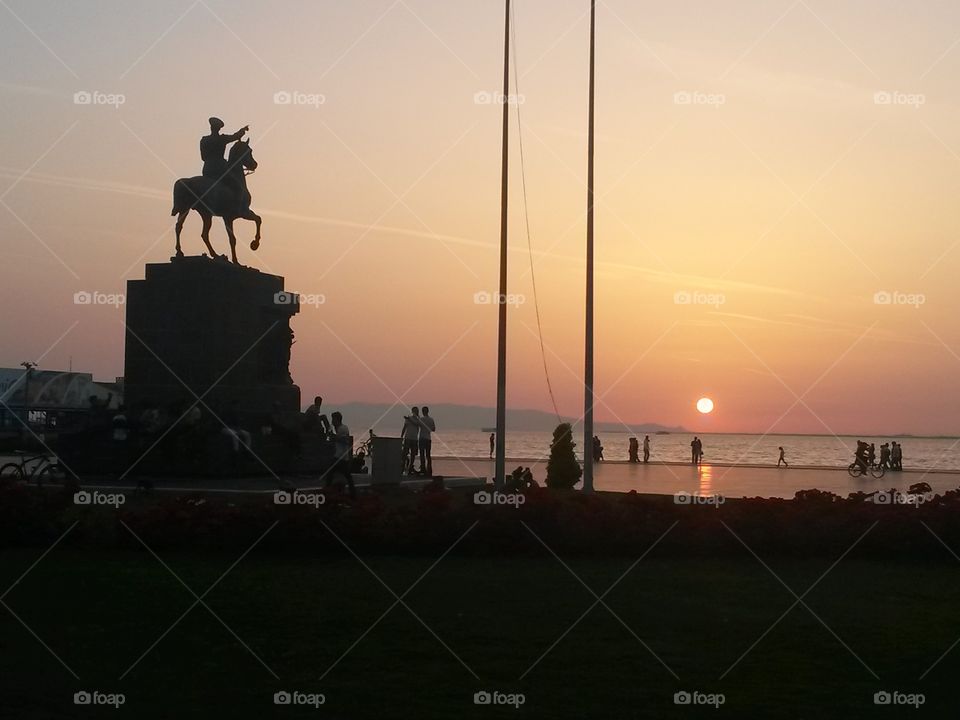 Sunset, Silhouette, Backlit, Dawn, Evening