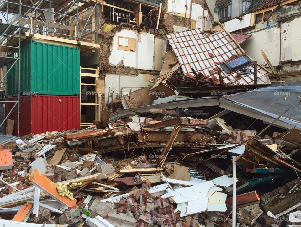 Amazing house has collapsed