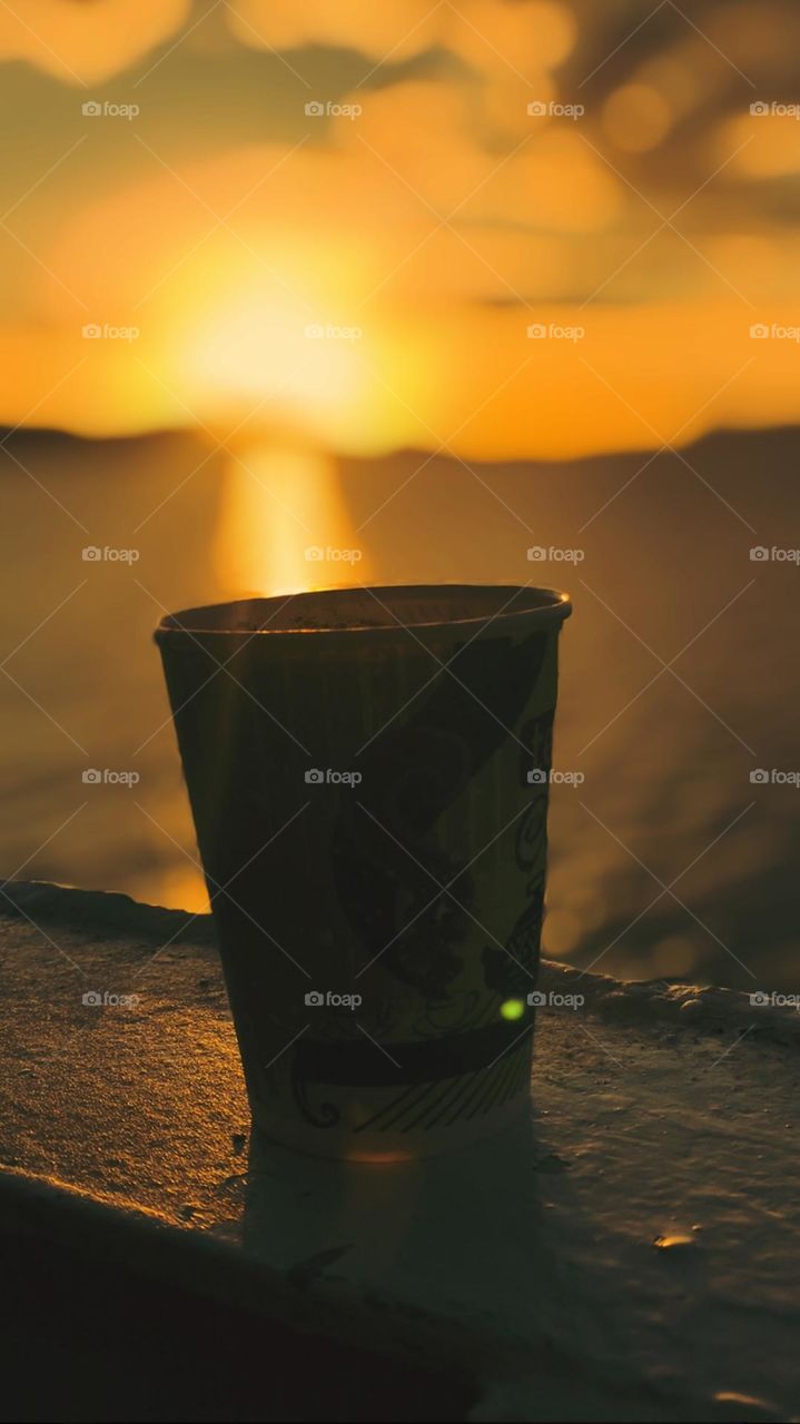 coffee and sunset views