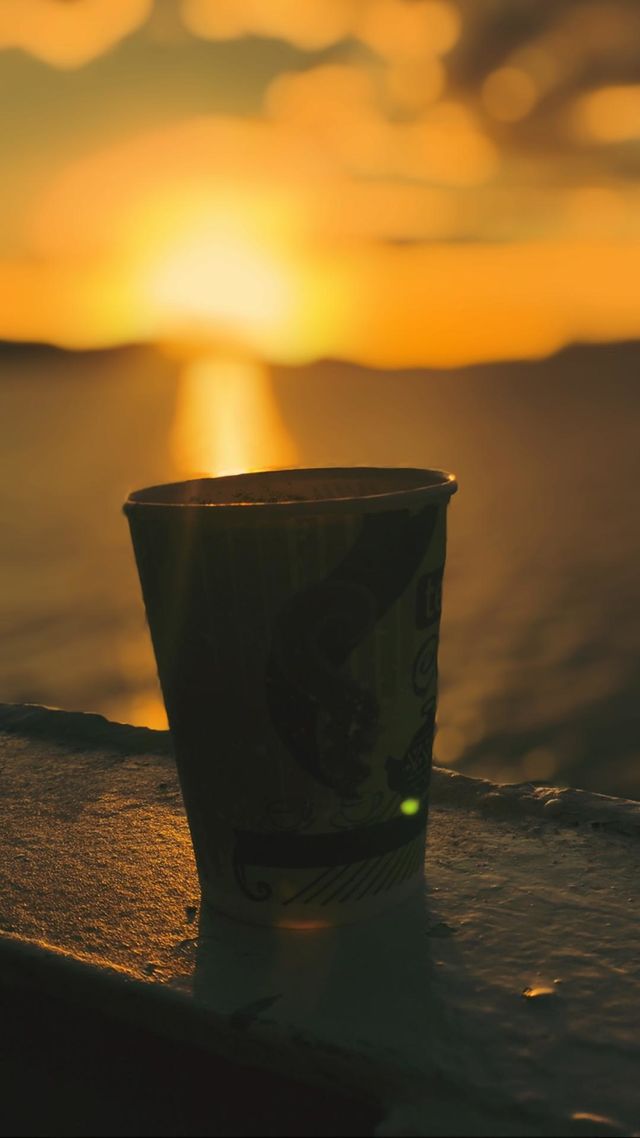 coffee and sunset views