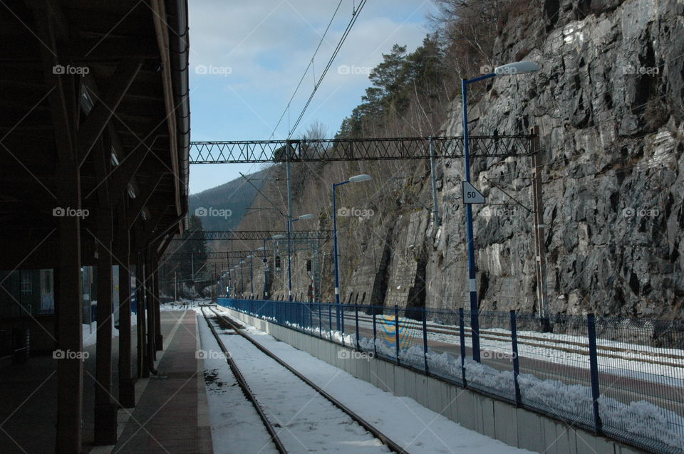 Mountain railway station
