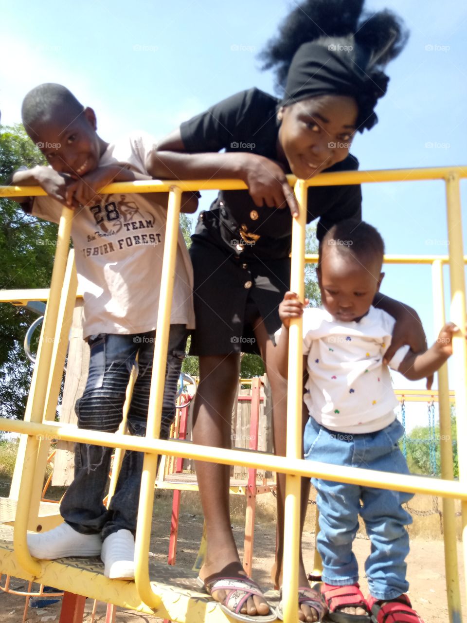 height phobia, they're all looking downward