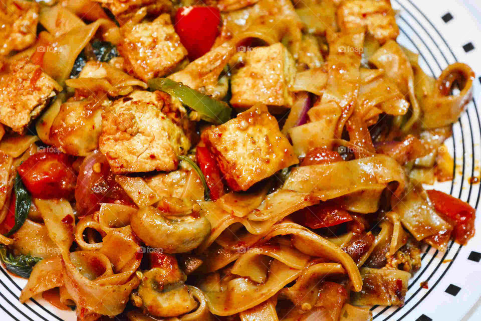 tofu and pasta