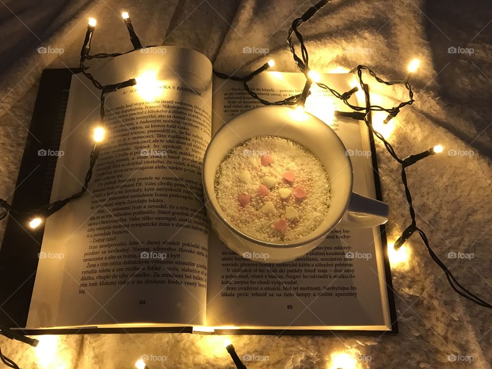 Read a book and drink hot chocolate to relax.