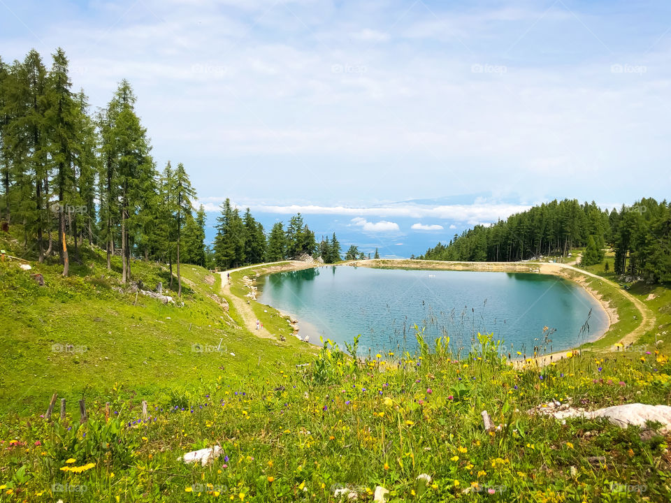 Lake in the mountain 