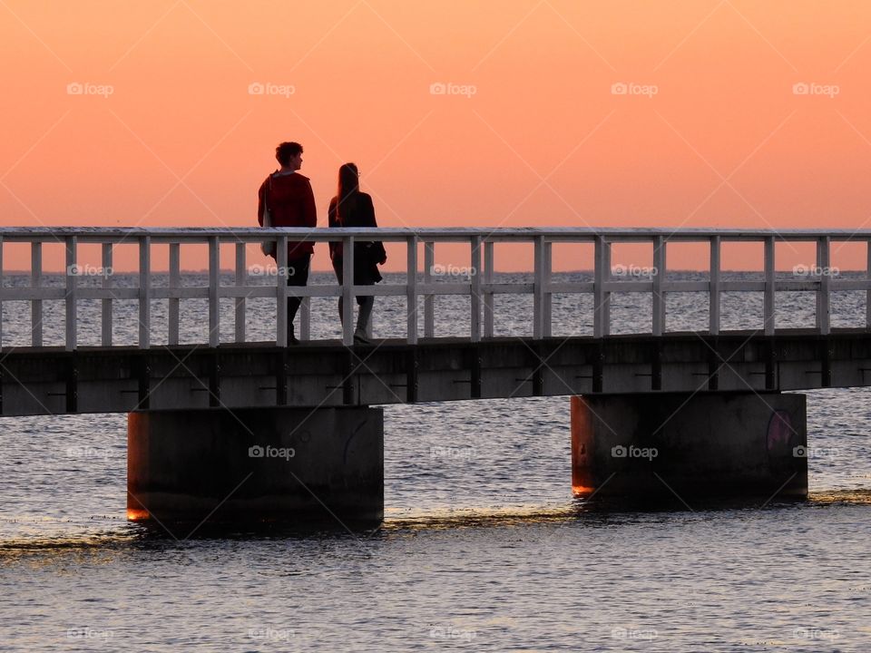 Walking the jetty