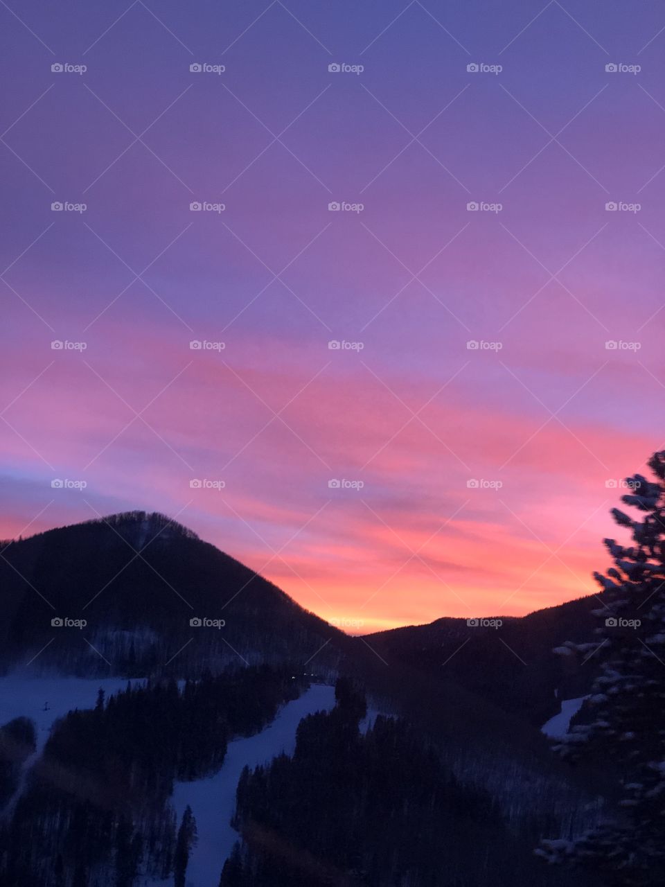 Vail, Colorado sky