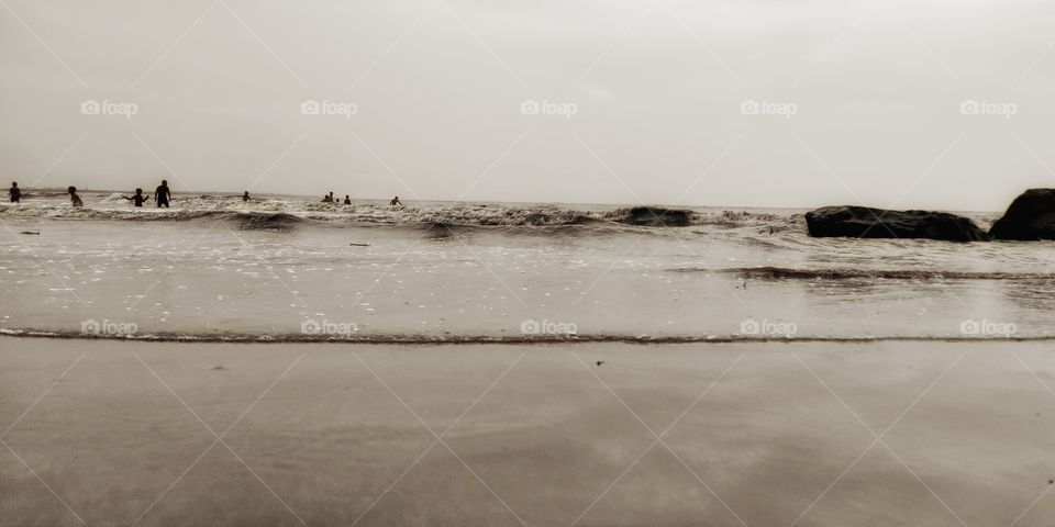 dumas beach, surat, gujarat, india