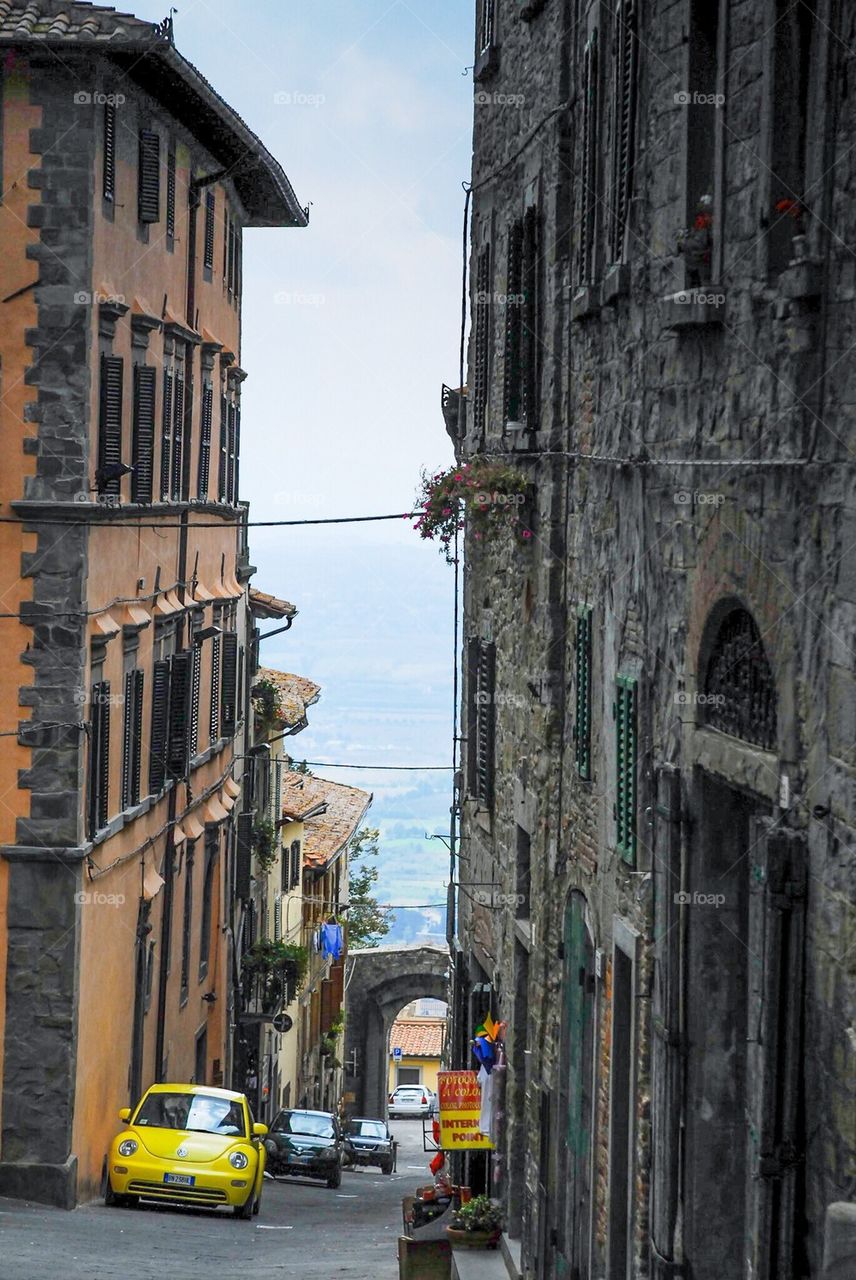 Street in Cortona, Tuscany