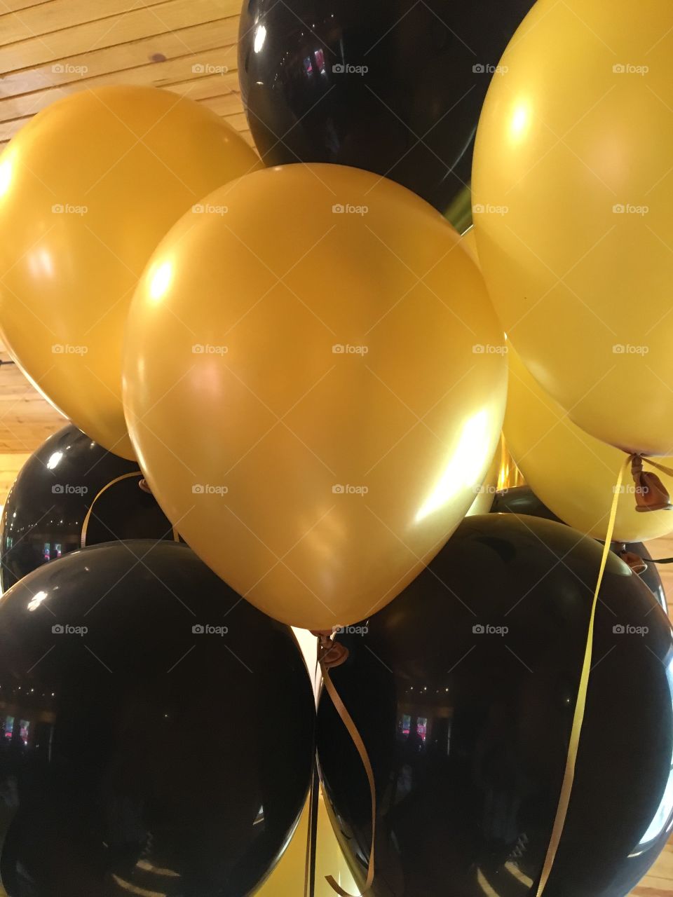 Black and Gold Balloons 