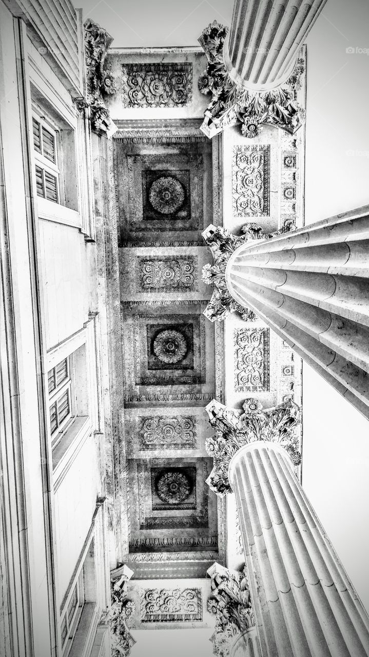 the Breakers front pillars Newport RI