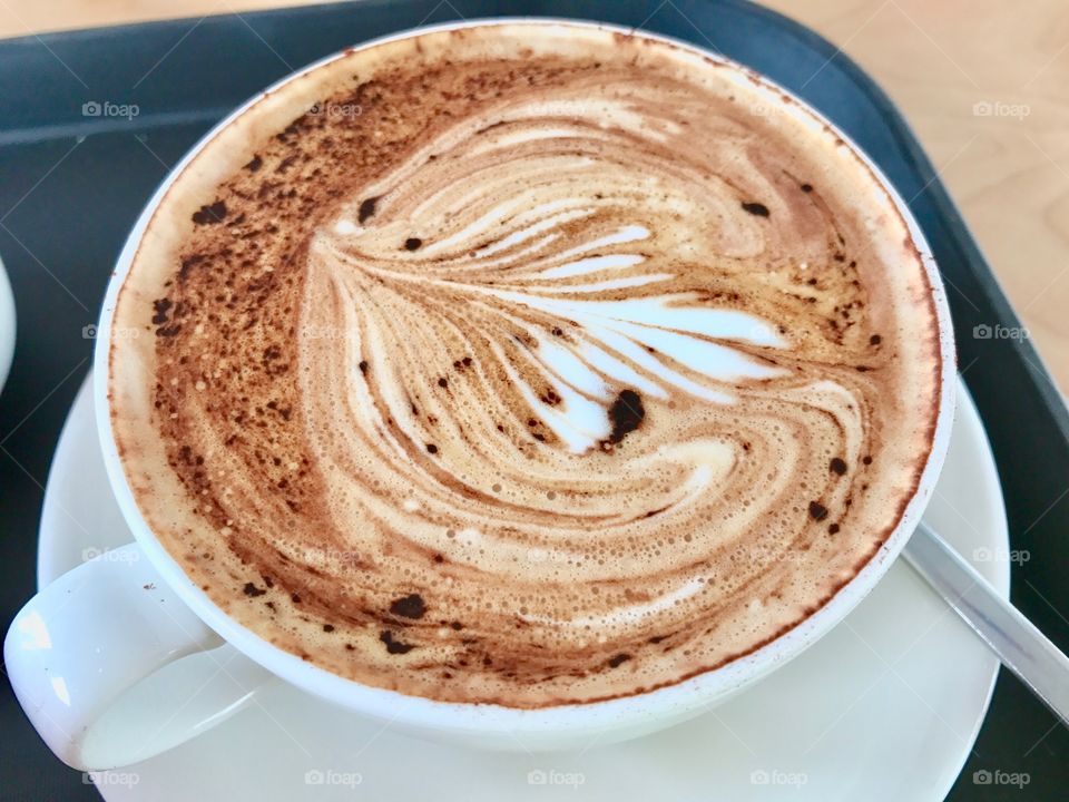 Cappuccino Coffee in the wonderful TATE Gallery in Liverpool.