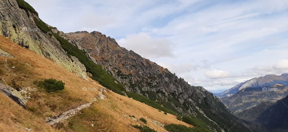 Trail in the mountains